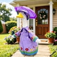 thumbnail image 6 of 23 in Porch Goose Outfits, Clothes for Goose Statue, Summer Floral Dress Set with Umbrella and Hat, Gift for Garden Decoration, Ccwuwei, 6 of 6