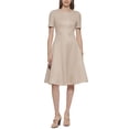 thumbnail image 1 of Calvin Klein Womens A-Line Dress, Beige/2, 1 of 4