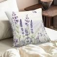 thumbnail image 6 of Spring Lavender Pillow Cover 18x18 Inch Set of 2, Purple Flowers Throw Pillow Covers Summer Watercolor Floral Decorations Linen Cushion Covers Farmhouse Home Decor for Sofa Couch Outdoor, 6 of 6