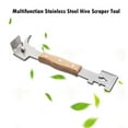 thumbnail image 2 of Multipurpose Steel Hive Tools with Wooden Handle ,Beekeeping Hive Scraper Tool, 2 of 7
