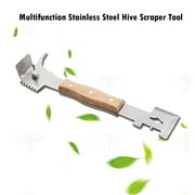 Multipurpose Steel Hive Tools with Wooden Handle ,Beekeeping Hive Scraper Tool