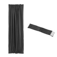 thumbnail image 1 of Unique Bargains Rideau Occultant pour Porte, 54 Pieds L x 72 Pieds L Rideau de Porte pour Fenêtre Française 1 Panneau, Noir, 1 of 7