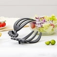 thumbnail image 5 of Hand Salad Serving Tongs Set of 2 - Convenient Bowl - Hook Handles for Easy Storage - Salad Utensils for Tossing and Serving Salad, 5 of 7