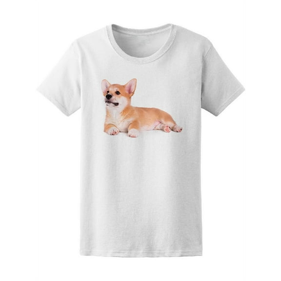 Cute Puppy Corgi Pembroke T-Shirt Women -Image by Shutterstock, Female XX-Large