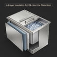 thumbnail image 5 of Undercounter Drop In Ice Chest,Stainless Steel Ice Cooler With 201 Grade Metal,Sliding Cover Prevents Debris Contamination,Commercial Ice Bin For Home Bar Or Cafe,52 L, 5 of 9