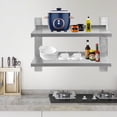 thumbnail image 4 of 2-Tier Stainless Steel Wall Shelf - Versatile Storage for Kitchen & Garage, 4 of 9