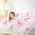 thumbnail image 4 of Castle Fairy Cute Bowtie Personalized Alphabet L Twin Comforter Sets,Dreamy Bedding Set, 4 of 8