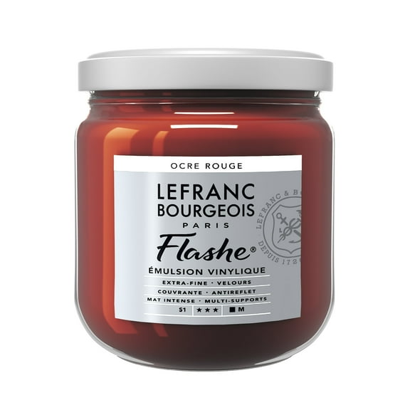 Lefranc & Bourgeois Flashe Matte Artist's Color, 400ml, Red Ochre