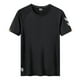 thumbnail image 1 of pstuiky Mangas cortas para hombre, Camiseta de manga corta transpirable para hombre, color liso, para deportes al aire libre y correr. camisas casuales para hombre l, 1 of 5