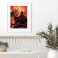 thumbnail image 4 of Cuadros Decorativos 5D bricolaje ronda completa taladro diamante pintura esqueleto fantasma fuego decoración (B2112) Sywqhk Nuevos Originales, 4 of 9