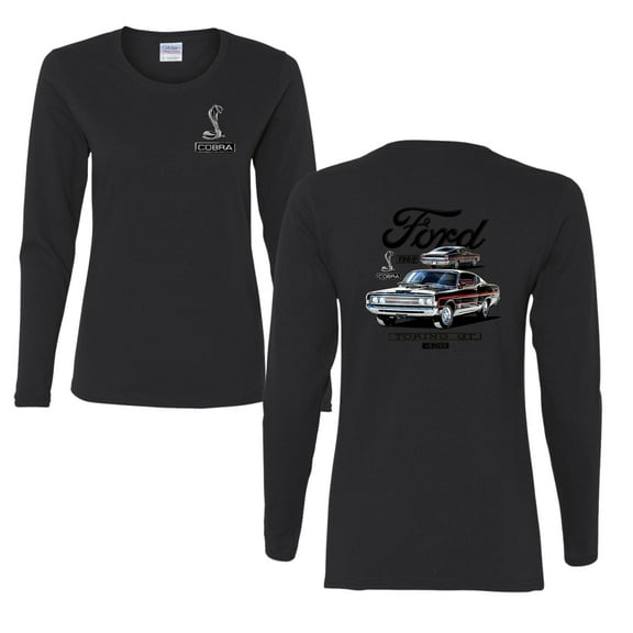 Wild Bobby Ford 1969 Torino GT 428 Classic Vintage Car Lover Women Graphic Long Sleeve Tee