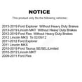 thumbnail image 2 of AmeriBRAKES Front Ceramic Disc Brake Pads NWF-PRC1508 for Car Ford Explorer Flex Taurus Lincoln MKT MKS, 2 of 8