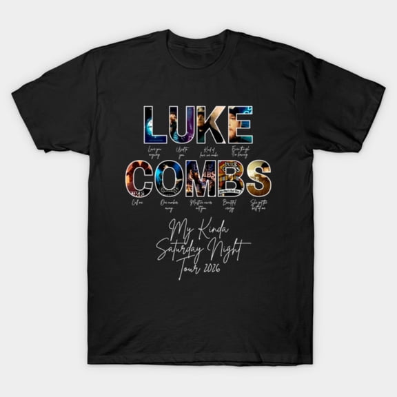 Luke Combs My Kinda Saturday Night Tour 2026 T-Shirt Sizes S-5Xl GooGate