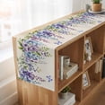 thumbnail image 6 of Table Runners 108 Inches Long Dress Scarves, Purple Spring Floral Farmhouse Coffee/Dining/Kitchen Table Runner for Living Room, Butterfly Weeping Watercolor Botanical 13x108 Inch, 6 of 9
