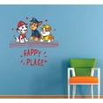 thumbnail image 2 of Paw Patrol Cartoon Character 20" x 20" Home Vinyl Wall Art Decal Quotes | Happy Place - Stick And Peel Happy Dogs Chase, Rubble & Marshall Design Kid's Bedroom Removable Adhesive Wall Decor Sticker, 2 of 2