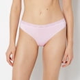 thumbnail image 1 of Ultrasoft Modal Bikini Panty with Lace Trim in Sweet Dream, 1 of 5