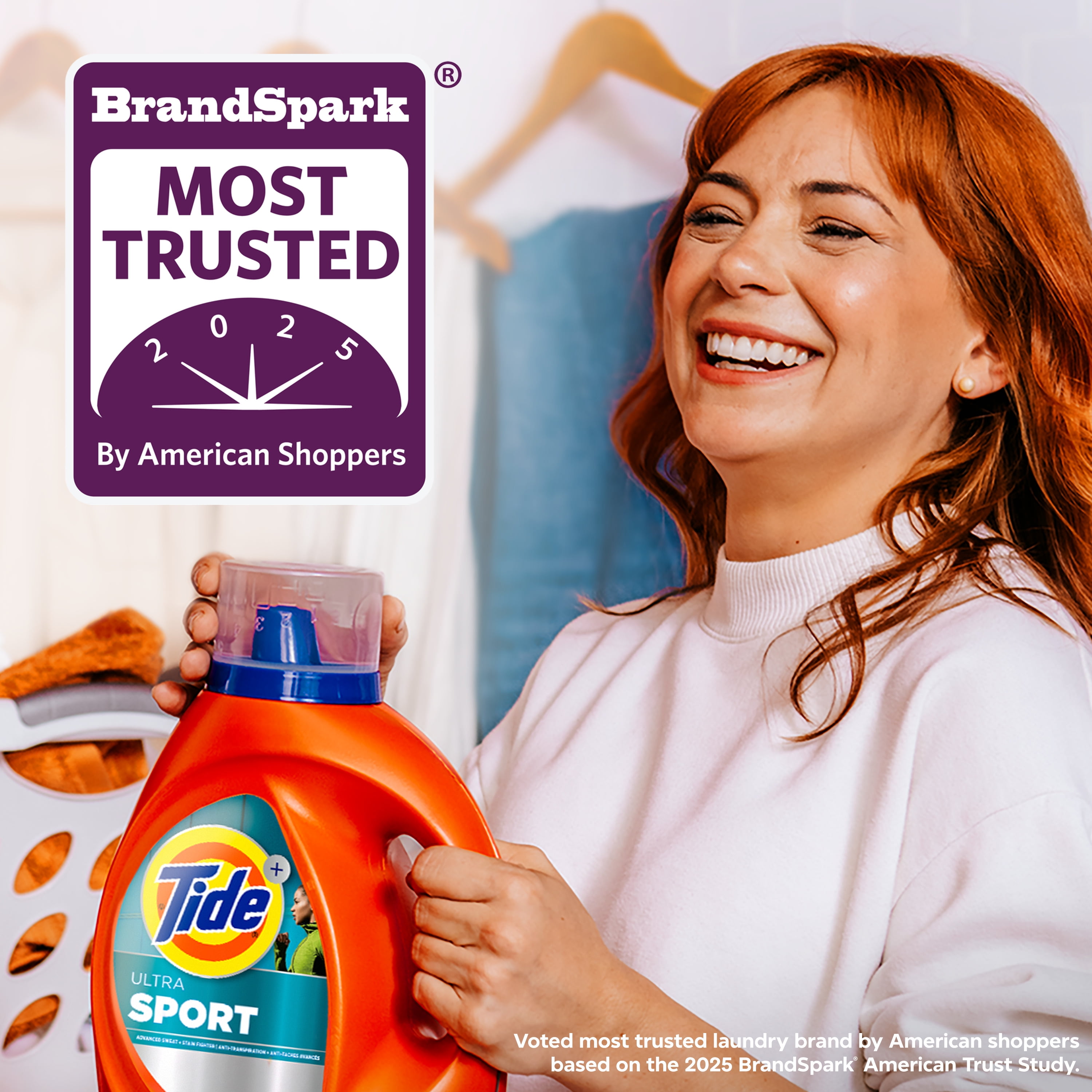 (2 pack) Tide Ultra Sport Liquid Laundry Detergent, Advanced Sweat + Stain Fighter, 132 fl oz, 94 Loads