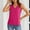 Hot Pink, variant on Fnooota Cotton Linen Tank Tops for Women, Pullover Casual Sleeveless V Neck Summer Tops Pink Size S-2XL