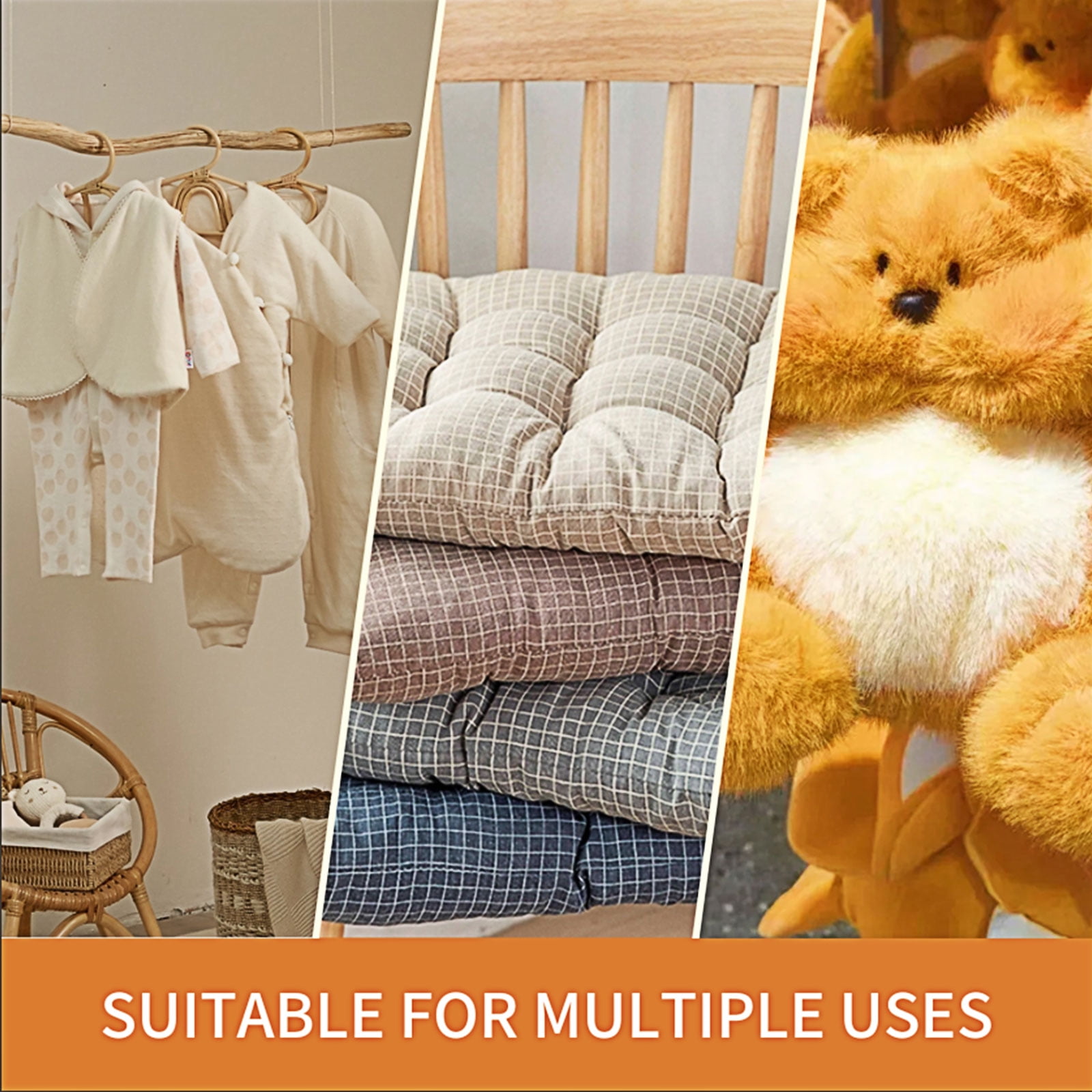 Natural Wool Stuffing for Stuffed Animals - 100% Organic Wool Batting Filler for Pillows, Cushions, Felting, Needlework Ultra Soft & Hypoallergenic Safe for Baby Toys Natural White Stuffing (12oz)