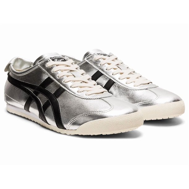 Onitsuka Tiger MEXICO 66 PURE SILVER BLACK 1183B566 020 Authentic