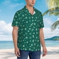 thumbnail image 3 of Disketp Christmas Snowflakes Hawaiian Shirts for Men,Mens Casual Short Sleeve Button Down Shirts Beach Shirt,3X-Large, 3 of 7