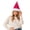 Hot Pink-17.72in/12.60in, variant on Wiyuqeen Red Plush Christmas Hat with Jingle Bell Detail Unisex Santa Cap Festive Party Classic Santa Style Headwear for Xmas Decorations Holiday Photo Accessory for Celebration Events