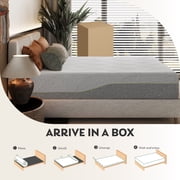 MLILY Ego Gray 14 inch Gel Memory Foam Mattress, King Mattress in a Box, Medium
