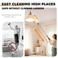thumbnail image 3 of Wool Feather Duster with Extension Pole Up to 59 Inch,Used for Home Cleaning Ceilings Furniture Fans Washable, 3 of 6