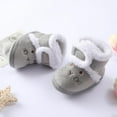 thumbnail image 4 of Baby Fleece Cozy Boots Non-slip Mid Calf Footwear Infants Warm Shoes Cartoon Plush Slippers for Little Boys Girls Toddler Fall Winter Warm Boots, 4 of 6