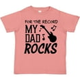 thumbnail image 3 of Inktastic For the Record, My Dad Rocks Boys or Girls Toddler T-Shirt, 3 of 5