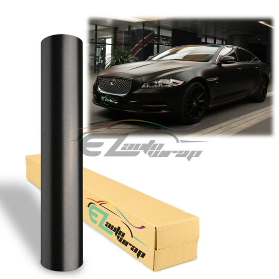 60"x108" Premium Matte Metallic Satin Pearl Black Vinyl Wrap Sticker Decal Bubble Air Release