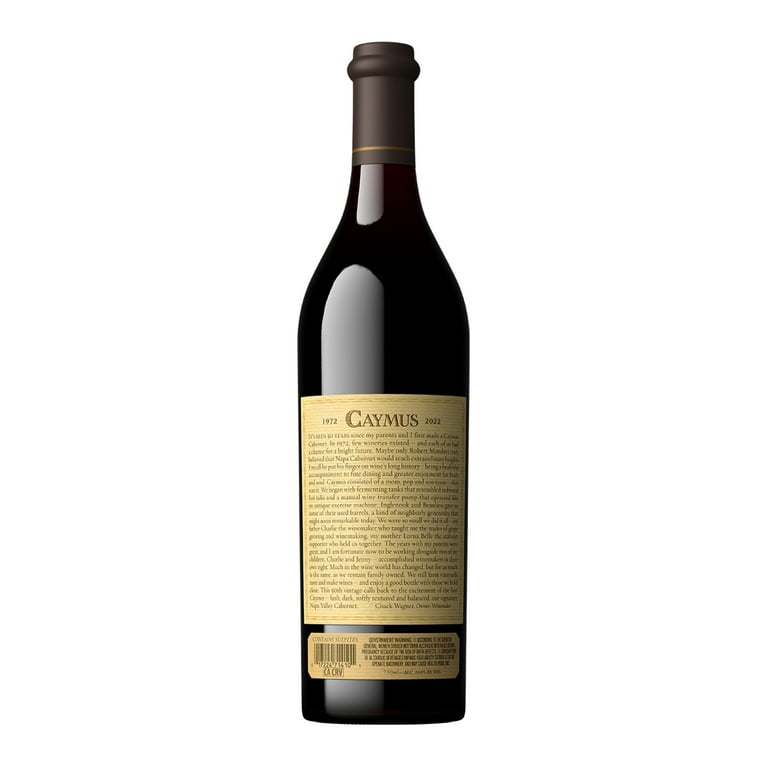 Caymus Vineyards Cabernet Sauvignon California Red Wine, 750 Caymus Vineyards Cabernet Sauvignon California Red Wine, 750