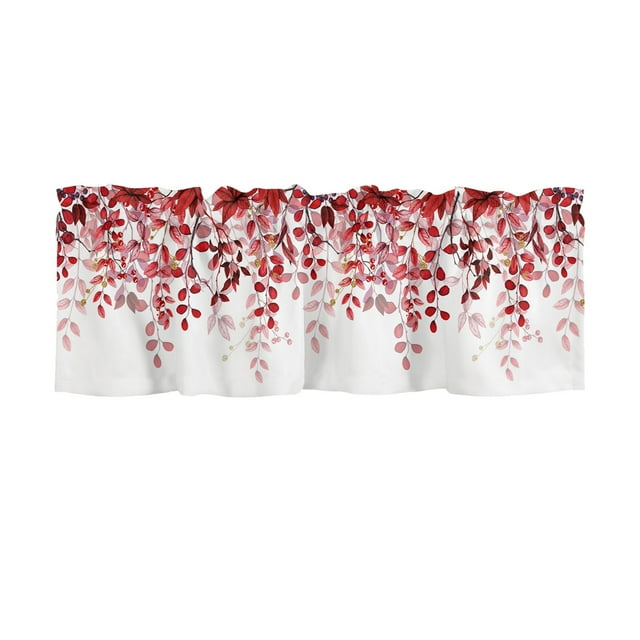 Valentine's Day Printed Kitchen Curtain Fabric Decorative Window for Bedroom and Home