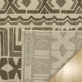 thumbnail image 5 of Reyn Spooner Kona Coast Kappa Tropical Tribal Brown Beige Flatweave Indoor/Outdoor Area Rug, 8x10, 5 of 9