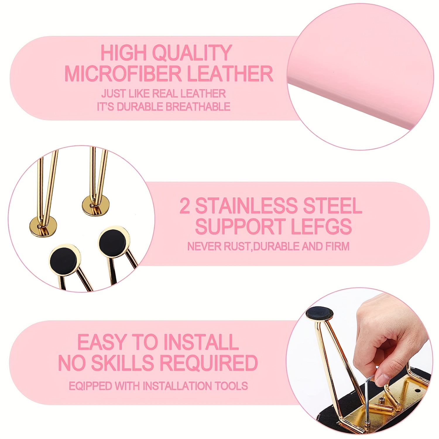 ACMDL  Big Nail Arm Rest  Anti-Slip Nail Cushion Hand Rest Professional Nail Tech Arm Rest Stand Manicure Hand Pillow For Nail Techs Salon Spa Home Use