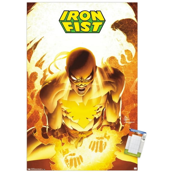 Marvel Comics - Iron Fist Wall Poster, 14.725" x 22.375"