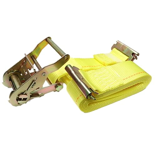 Pro Series 20 Pack E-Track Ratchet Straps - 2 Inch x 12 Feet Logistics Straps 4,400 lbs Heavy Duty Tie Down - Cargo Tie Down, ETrack Logistic Straps