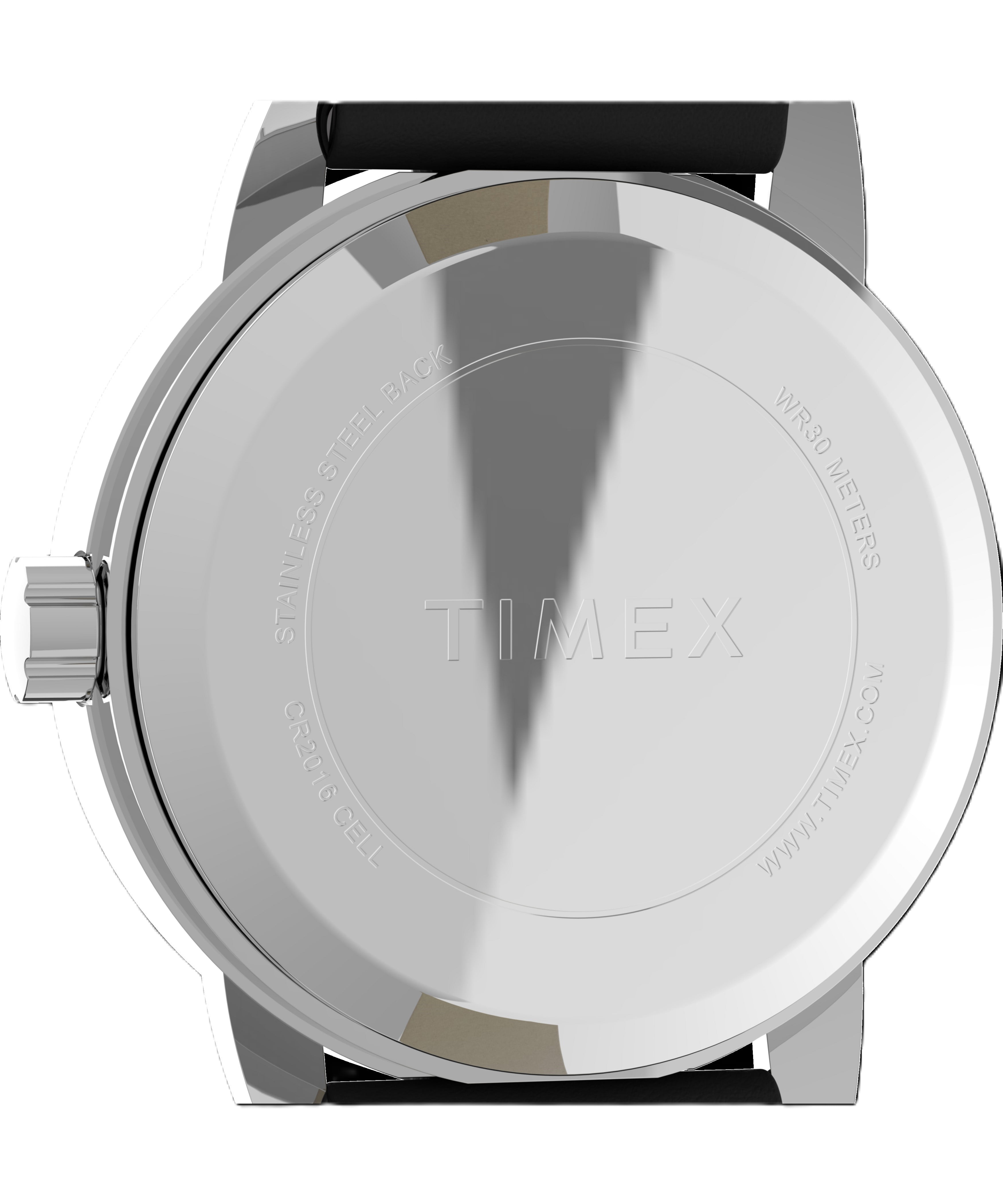 Timex Ladies' Dress Black Leather Strap