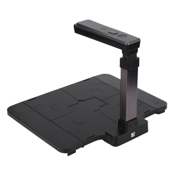 5MP Document Camera, F620 Smart USB Document Scanner Built In LED Light A4 Catch Size Doc Cam Portable Foldable Document Camera Scanner For Vista/7/10/XP/2003