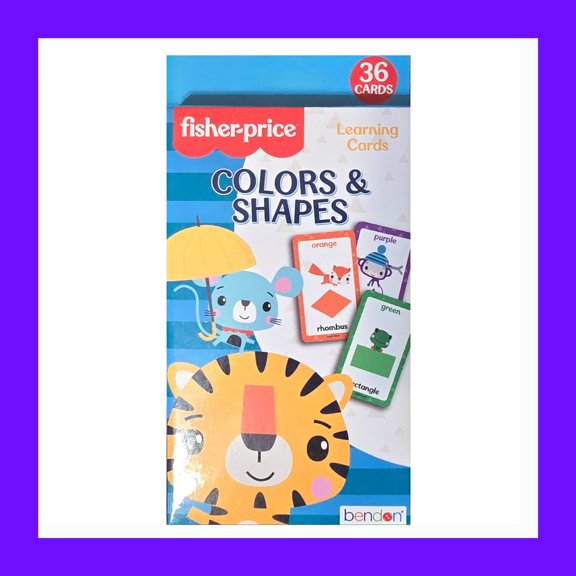 Fisher-Price Flash Cards - Focused on Learning Colors & Shapes - Bright & Colorful