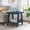Navy, variant on 2-Tier Wood End Table with Lower Storage Shelf, Wide Angled Leg Manufactured Wood Side Table 24×22×23 Inch for Living Room