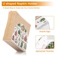 thumbnail image 5 of Yayeee Napkin Holder for Table Kitchen Paper Tissue Organization, Brown Christmas House, 5 of 8