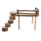 thumbnail image 4 of Plataforma de escalada para hámster, plataforma de actividades de juego para hámster de madera Natural multiusos de 2 capas para mascotas pequeñas, 4 of 8