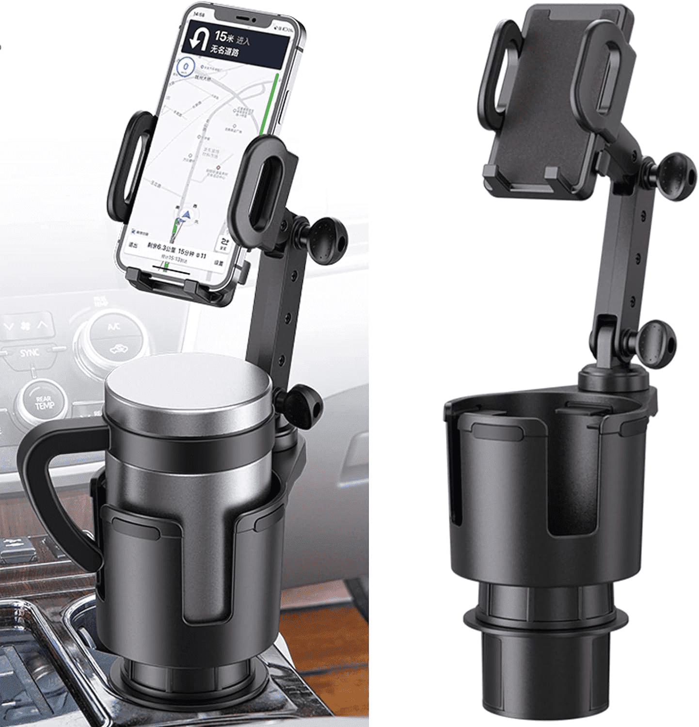 Car Phone Holder Mount, Phone Mount for Car Universal 360