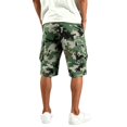 thumbnail image 6 of Awwp Men's Camo Cargo Shorts Lightweight Quick Dry Polyester Shorts Elastic Waist Casual Multi-Pocket Breathable Summer Outdoor Hiking Work Shorts Navy Size: 2Xl, 6 of 10