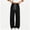 Black, variant on Ruohan Women's Wide Leg Sweatpants, High Waist Drawstring Track Pants with Pockets, Side Stripe