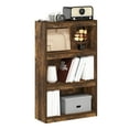 thumbnail image 3 of Furinno JAYA Book Shelf, 3-Tier Modern Bookshelf with Adjustable Shelf, Bookcase with Open Shelf, 9.5 x 24.5 x 40.3, for Organization and Storage, for Living Room, Bedroom, Home Office, Amber Oak, 3 of 3