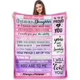 thumbnail image 1 of LHSHID Gifts for 12 Year Old Daughter Best 12 Year Old Daughter Birthday Gifts Happy 12th Daughter Gifts for 16th Daughter 12 Year Old Girl Christmas Ideas Throw Blanket 40"x50", 1 of 6