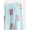 thumbnail image 3 of Wonder Nation Girls Long Sleeve Button Front Top and Pants with Eye Mask, 3-Piece Sleep Set, Sizes 4-18, 3 of 3