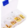 thumbnail image 2 of 1 Box 100Pcs Assorted Sizes of Mixed Color Ribbon Clamp End Crimps Sets Size 8-25x6-8x5mm DIY, 2 of 8